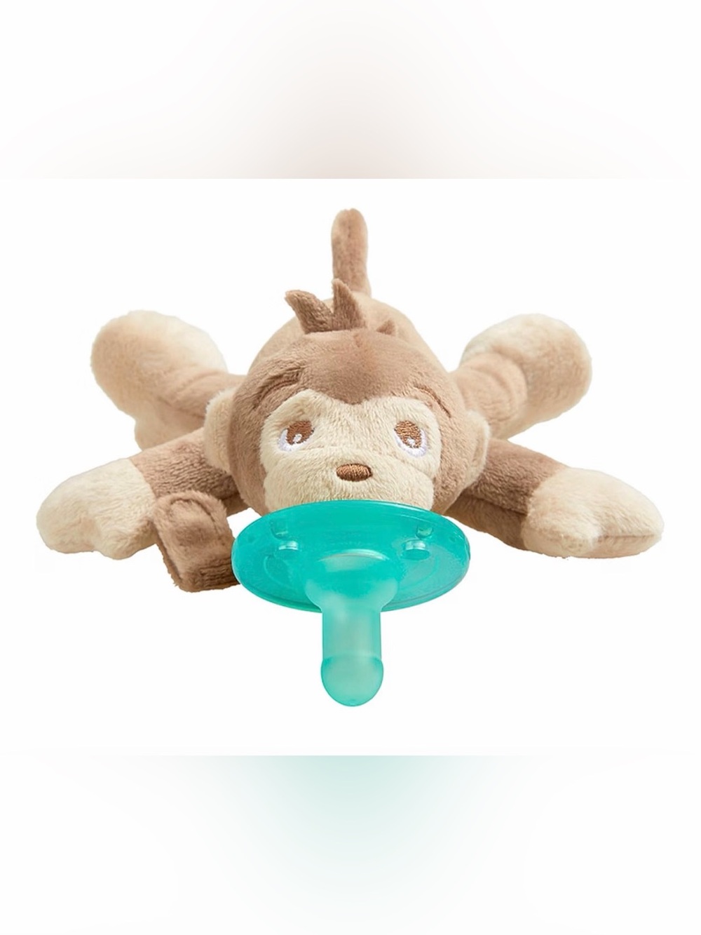 Philips Plush Monkey Pacifier Holder — Brown and Teal